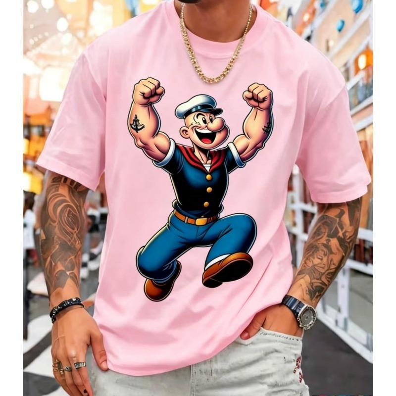 T-shirt da uomo con stampa grafica 3D retrò - Perfetta per l'uso quotidiano e le vacanze