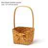 Willow Rattan Bride Flower Basket Hand-Woven Flower Arrangement Basket Sundries Organizer  Wedding