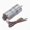 JGA25-370 6V 12V 24V  DC Deceleration Motor with Encoder Speed Measuring Code Disc Strong Moment