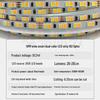 Dual Color Temperature 192-LED Smart Strip Light, 5MM Wide, 24V, Dimmable with Intelligent Tuning