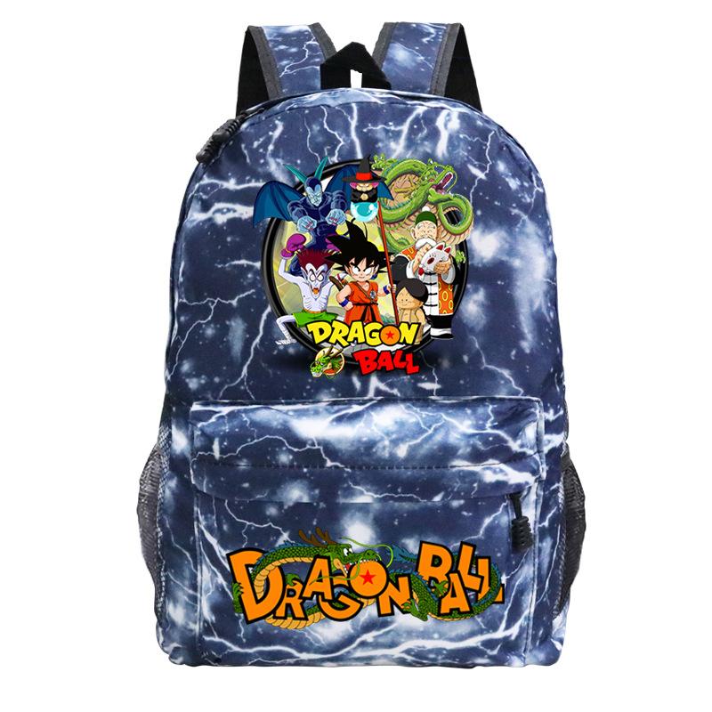 

Периферия анимации Dragon Ball Мультяшный принт Детский рюкзак Рюкзак для начальной и средней школы 30*12*42cm