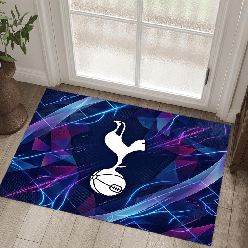 Tottenham Hotspur Design Kristal Fluweel Tapijt Gezellig Niet?Antislip Bedrukt Tapijt Voor Slaapkamer Woonkamer Entree