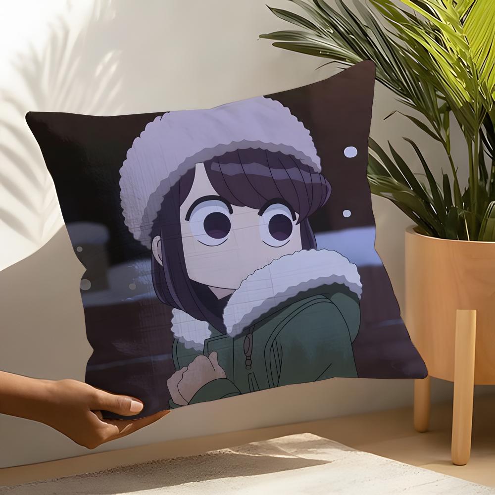 Komi Cant CCommunicateS Pillow Case Home Living Room Decoration Linen Pillow Cases Cushion Cover