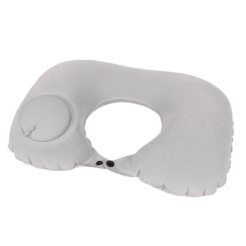 ESURF Flocked Press-Pump Inflatable Travel Pillow