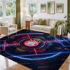 Bayern Munich Design Crystal Velvet Rug Soft Decorative Mat for Bedroom Entrance