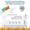 Universal Electrical Socket Extension Cable USB Power Strip for Office 4pcs AC-Outlets 3 USB Ports Surge Protector