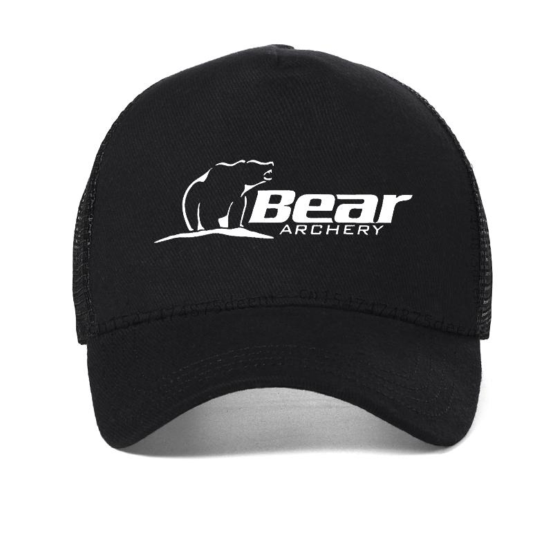 Bär Bogenschießen Baseballkappe Herren Outdoor Jagd Sonnenhut Mode Sommer Netz Atmungsaktiv Trucker Caps Mann Angeln Luya Hüte