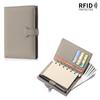 New Leather Multifunctional Passport Bag A7 Loose-leaf Handbook Notepad Removable First Layer Cowhide RFID Wallet