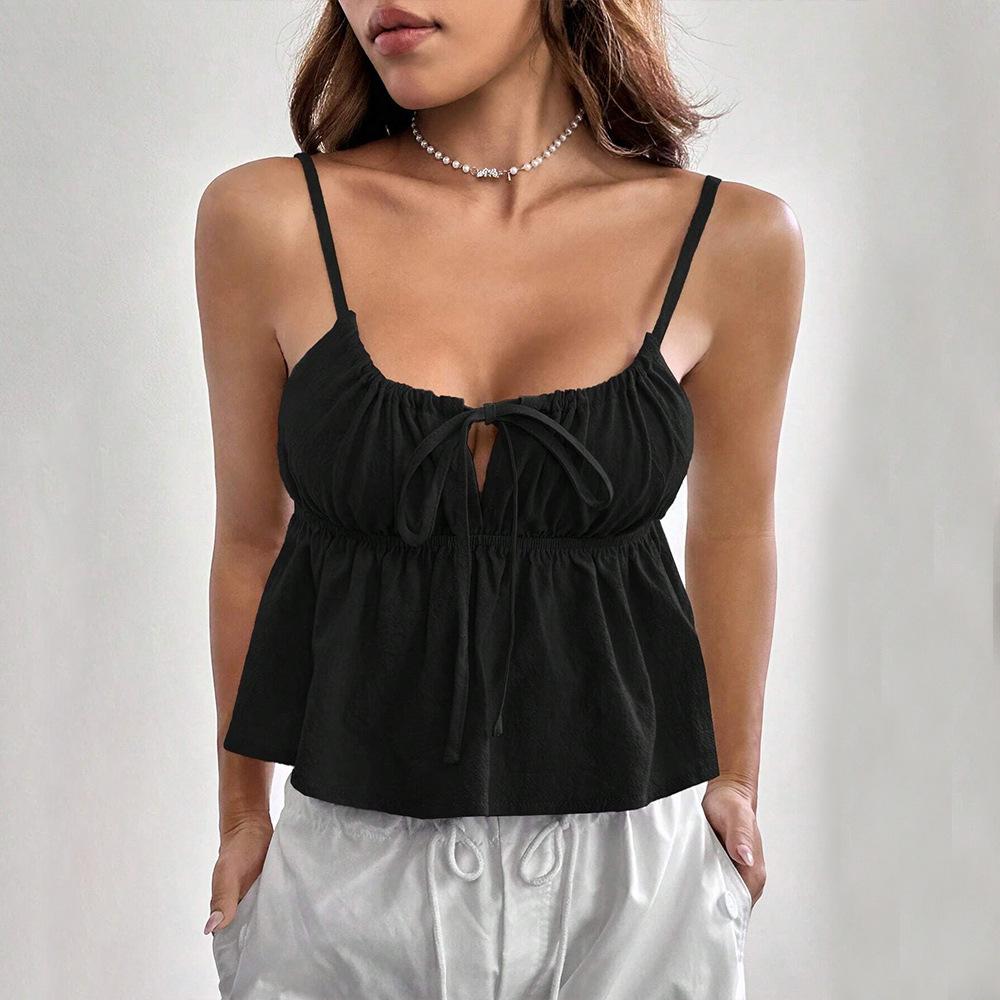 New Summer Casual Temperament Slim Fit Sexy Vest T-Shirt Sleeveless Suspender Versatile Top Strapless Women