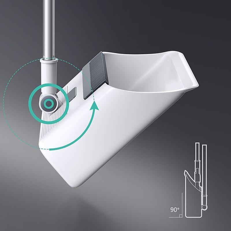 Effortless Home Cleaning with 3 in 1 Design Long Handled Floor Brush and Dustpan Set for All Surfaces