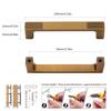 Modern Minimalist Bright Gold Grey and Brown Zinc Alloy Handles Wardrobes Cabinet Doors Luxury Furniture Pulls Drawers Knob