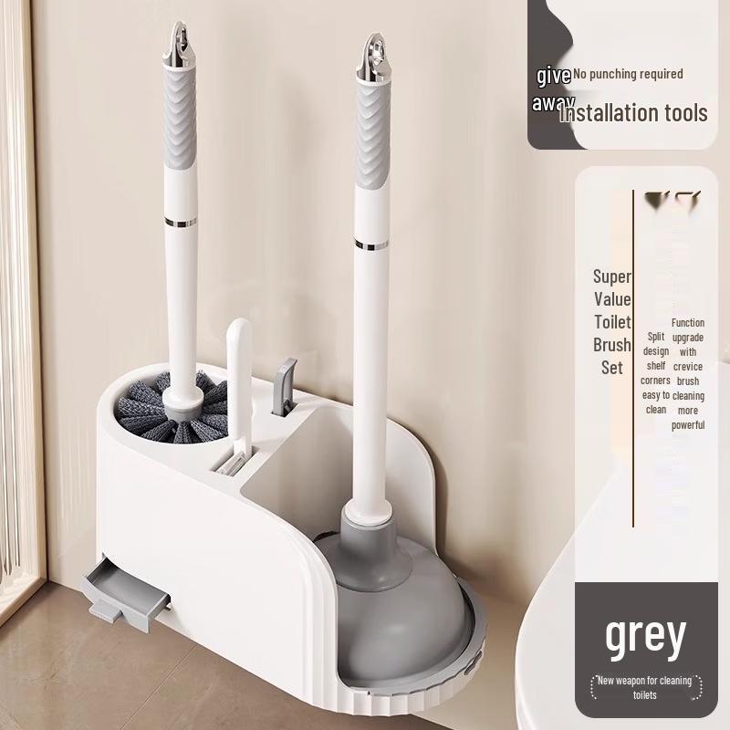 

cmaos Wall-Mounted Toilet Brush Set