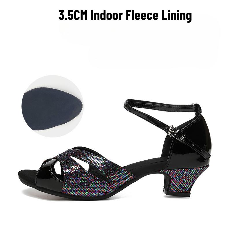 Women's Dance Shoes Adult Ballroom Dance Shoes Modern Cha-Cha Shoes
