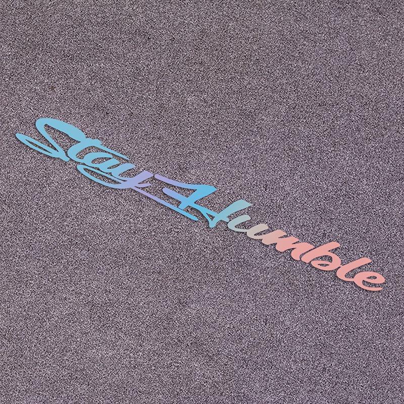 Car Windshield Stickers Graphics Stay Humble Self-Adhesive Windscreen Decoration Van Camper Caravan Body Side Decor Decal