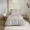 Pack complet housse de couette réversible pour lit 90 x 190 cm Cachemire naturel