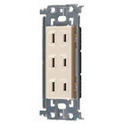 

Panasonic Recessed Triple Outlet with Metal Frame Beige WTL13033F