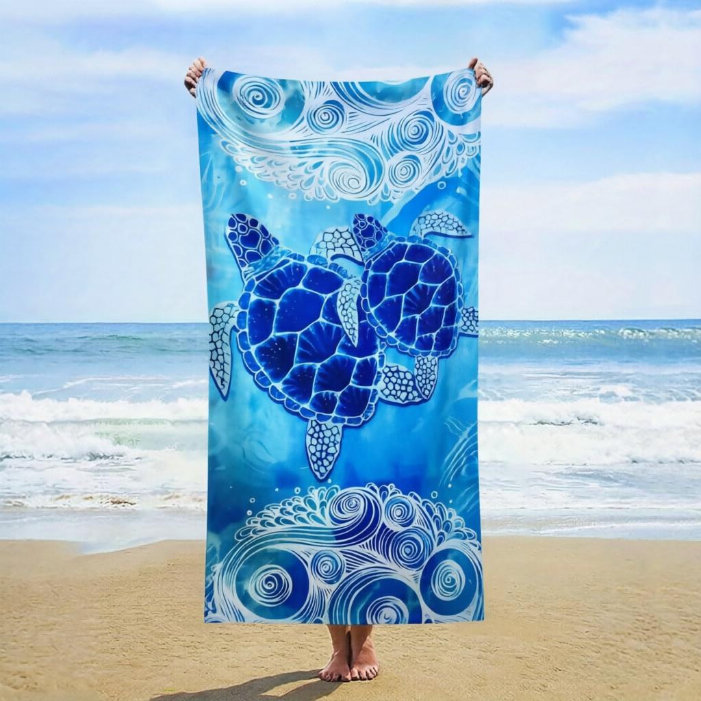 

1pc Extra Plush Absorbent Beach Towel, Wrapping Capability, Ideal for Beach Pool Travel Bath & Daily Use, Lightweight Portable W40*H60(CM)
