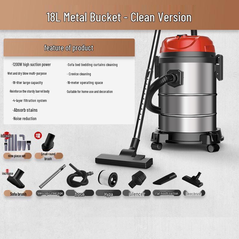 High-Power Cordless Vacuum: Compact, Strong Suction for Home, Car, Industrial Use, Automatic Dust Collection