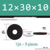 Blackened Thickened Metal Flat Washer Spacer, Round, M3-M42