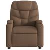 Recliner Chair Brown Fabric