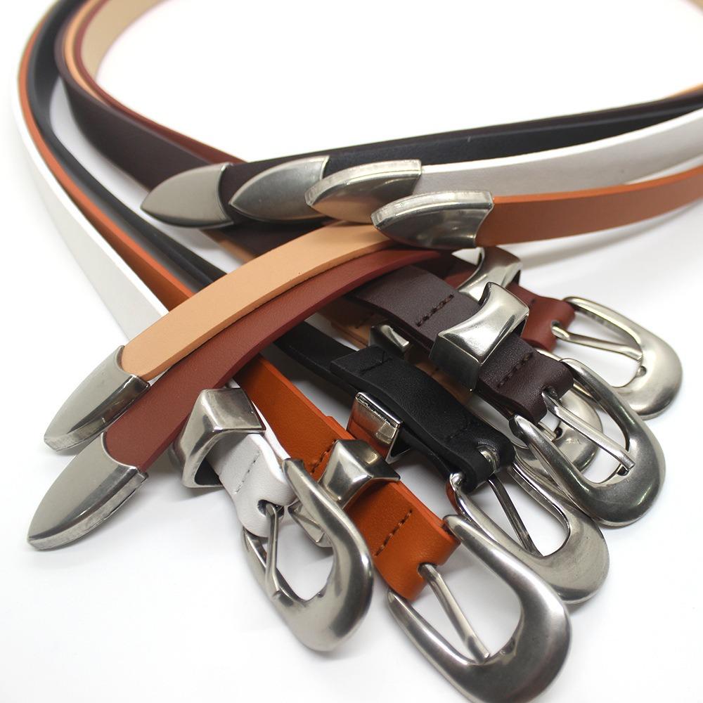 Korean Silver Buckle Belt Retro Waist Decoration Fashion Trouser Belt  Girl