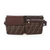 Used Zucca Belt Bag Waist Bag 7VA280 Canvas Leather Brown Used Mens