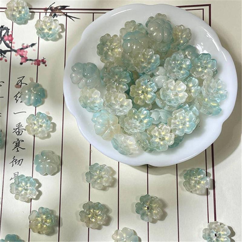 14mm Kvetinové Sklenené Korálky DIY Ručne Vyrábaný Náramok Náhrdelník Náušnice Šperkový Materiál DIY Nástroj Príslušenstvo na Výrobu Šperkov