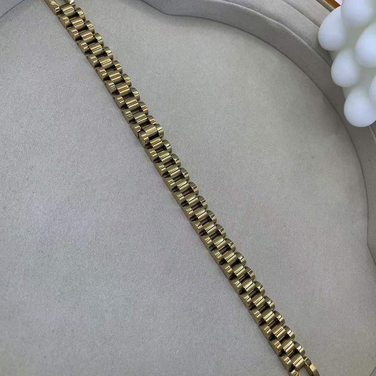 

Модный браслет-цепочка из нержавеющей стали в стиле Хип-Хоп: Европейская и американская мода