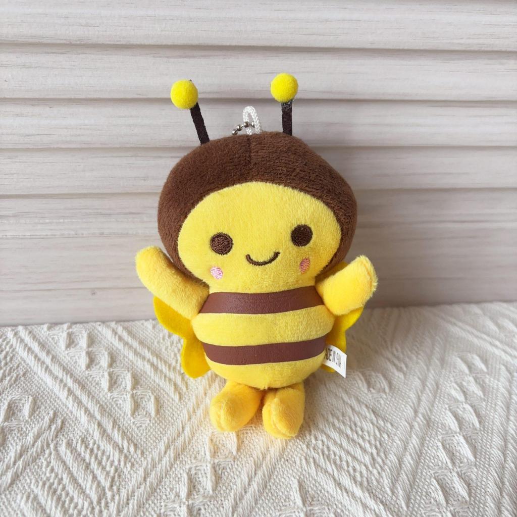 Adorable Bee Plush Keychain Pendant Doll