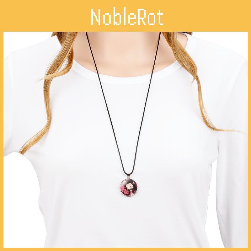 Hypoallergenic Tanjiro Nezuko Pendant Necklace Anime Cartoon Character Design