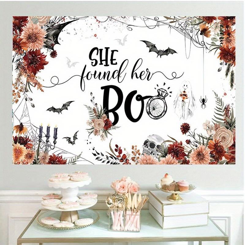1 piece of Halloween single party backdrop "She Found Her Treasure" single party decoration