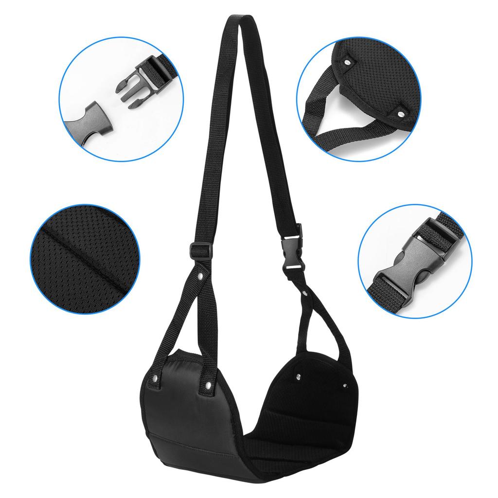 Portable Travel Foot Hammock for Airplanes & Trains - Office & Rest Footrest Strap