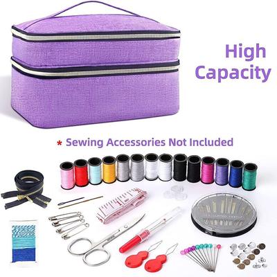 Double-Layer Sewing Kit Organizer Bag Household Sewing Case Sewing Accessories Storage Bag