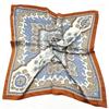 70x70cm Nylon Square Scarf Women Vintage Print Lightweight Accessory Office Casual Hair Styling
