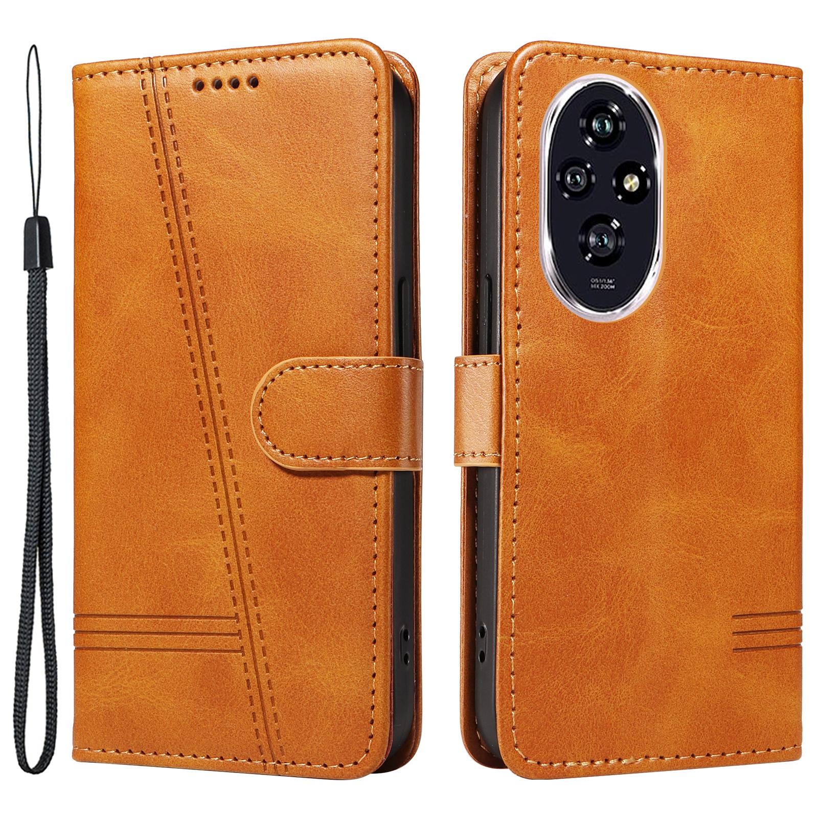 

Для Honor 200 5G Чехол-кошелек из искусственной кожи Чехол для мобильного телефона Магнитная застежка Yellow