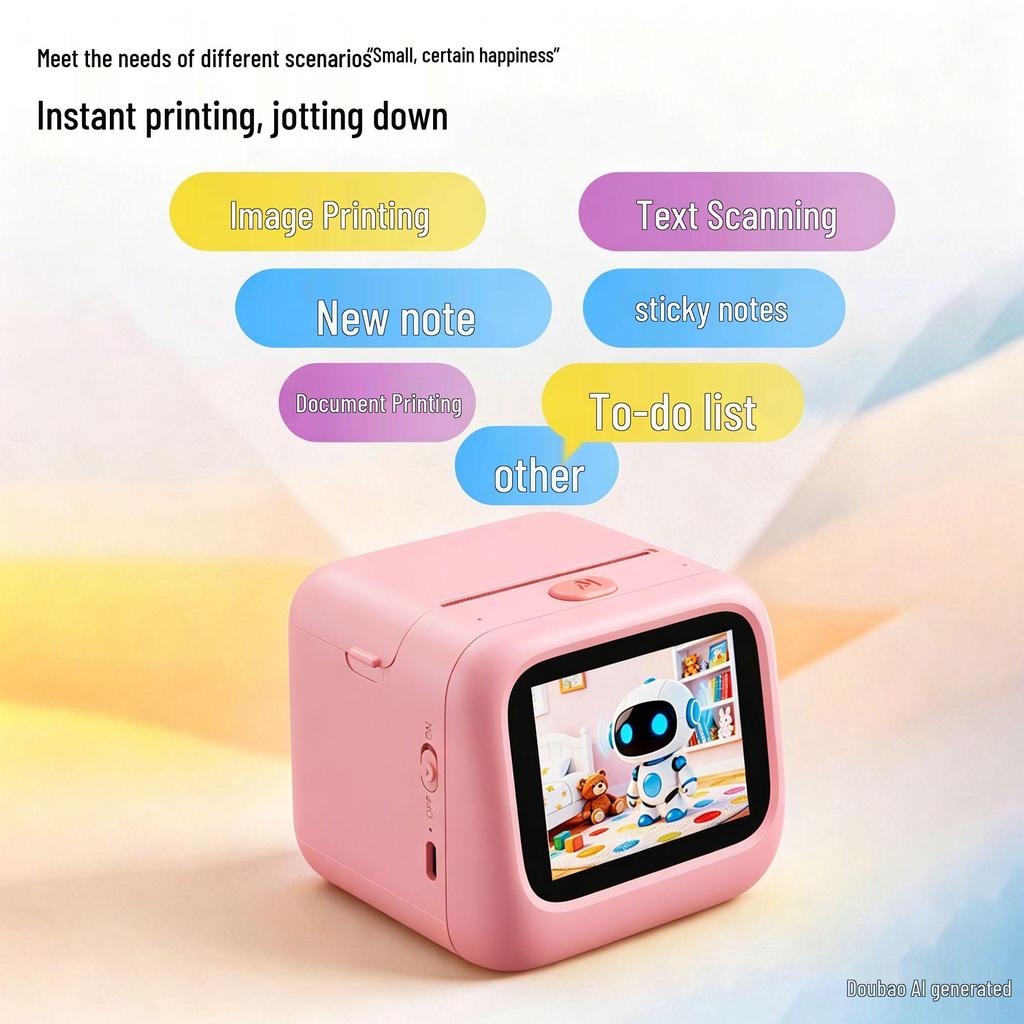 Smart Mini Voice Printer for Students - Portable Thermal for Children's Learning