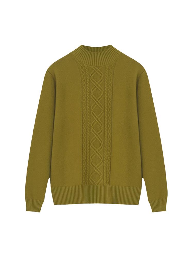Mother's Fine Velvet Round Neck Sweater: Loose Fit, One Size, Long-Sleeve, Ideal for Autumn and Winter.