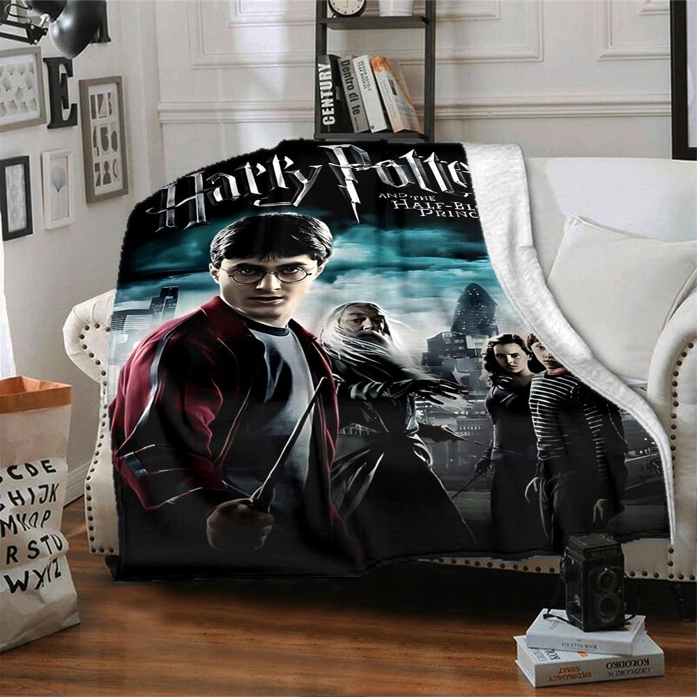 1pc Harry Potter Half-Blood Prince Flannel Blanket Soft Warm Throw for Home, Office, Travel, All-Season Cozy Bedding GiftL1251