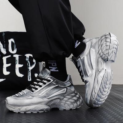 Neue Herrenmode-Freizeit-Sportschuhe mit dicker Sohle, Koreanische Version, Trendig, Vielseitig, Herrenschuhe, Rutschfest und Langlebig