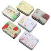 HJ Can Case Tin Storage Box Mini Tin Can Storage Box for Small Items, Accessories, Sewing, Sundries, Watch Case with Lid (Set of 5)
