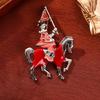 Elegant Equestrian Pin Fashion Knight Horse Brooch Pin Accessory For Women Girls Garments Accessories