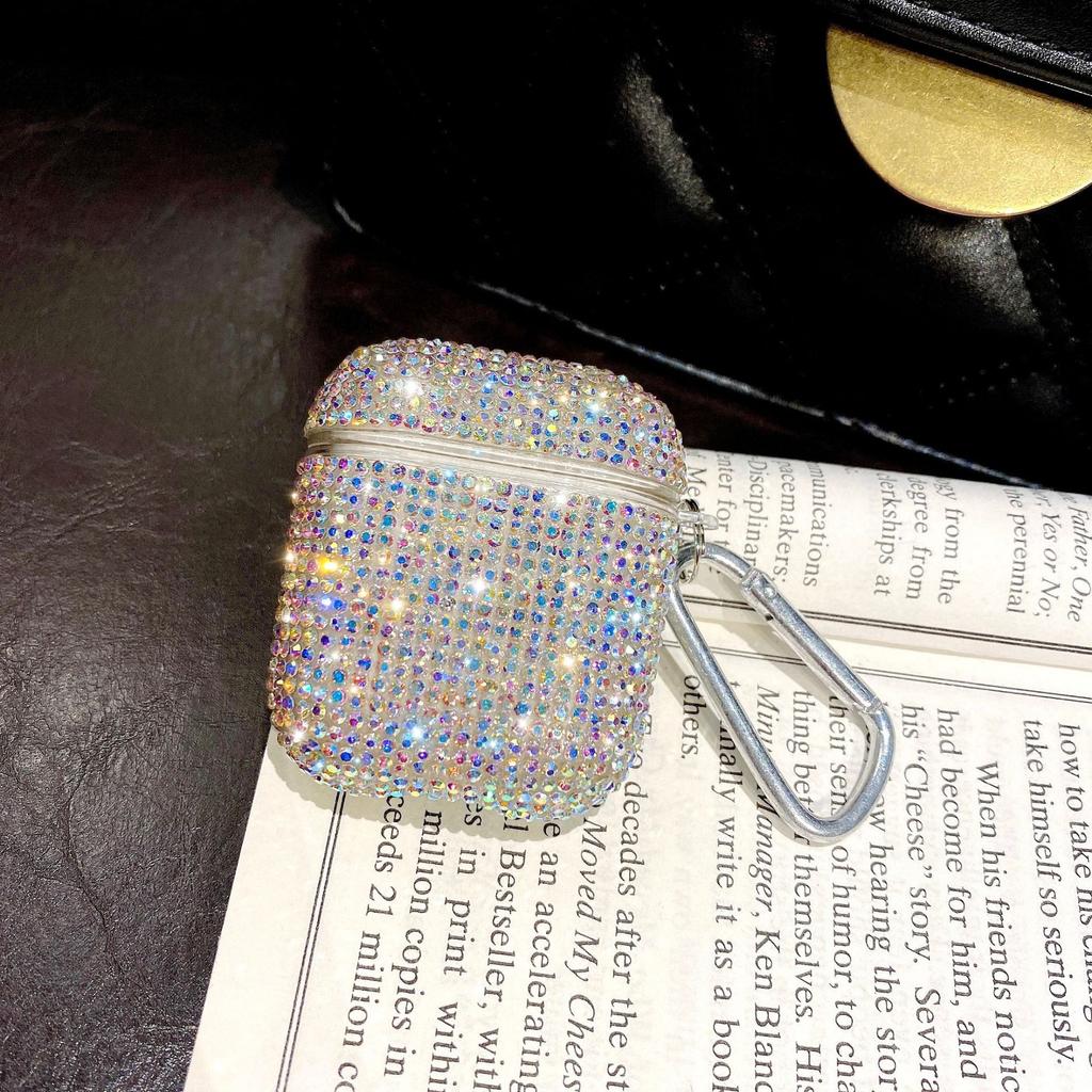 Thousand Diamond Headset Protective Case for Apple Bluetooth Headset Protective Case AirPods Pro Full Diamond One-piece Sheath