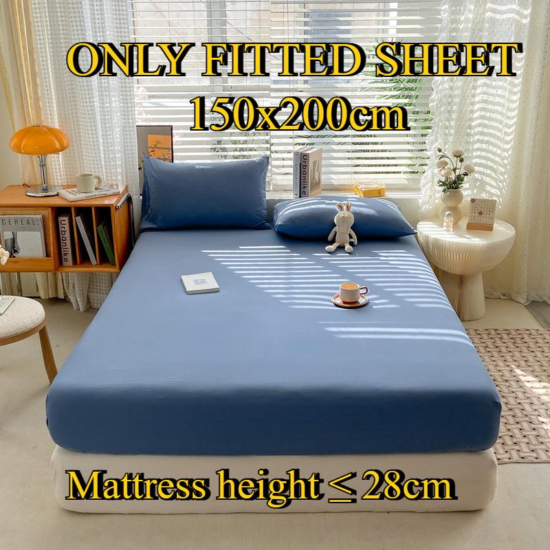 Fitted Sheet Pure Cotton Non-fading Non-balling Single-piece Bed Sheet Non-slip Multi-specification Bedding Bedspread Protector