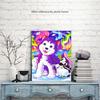 Diamond Painting Full Drill Round Dog Diamond Embroidery Animals Needlework Diamond Mosaic Pictures