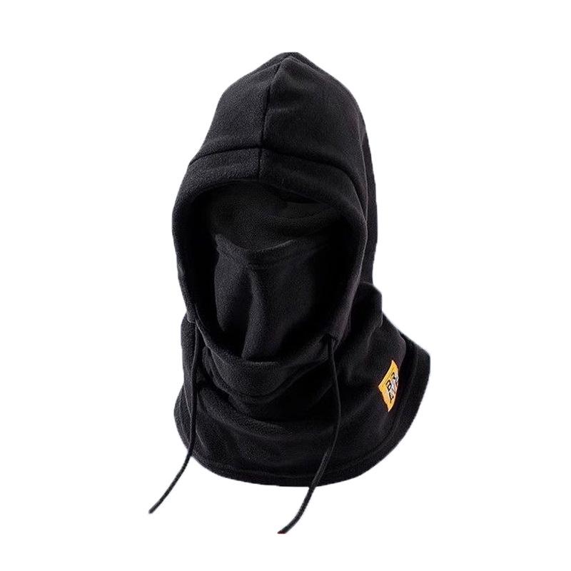 Unisex Winter Cycling Hat with Integrated Face Mask and Scarf - Thickened, Windproof, Warm Hood with Ear Protection.