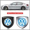 1ks 3D Kovový Znak Štítu Dveří Auta Znak Nálepka Styling Pro VW Volkswagen Golf Jetta Passat GTI R32 Bora 6N0 601 171 OEM