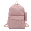 Schoolbag new backpack student schoolbag simple solid color durable nylon backpack super versatile casual backpack