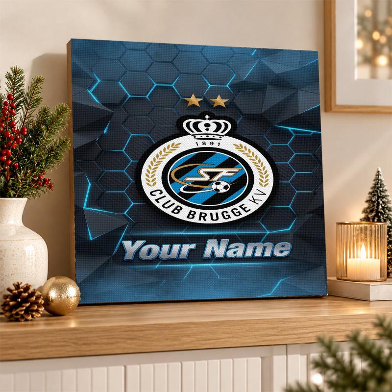 Club Brugge FC Custom Name Text 5D Diamond Painting Kit DIY Full Drill Diamond Art Decoration
