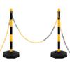 Day and Night - Day and Night Barrier Game with Plastic Posts and Chain 10 M