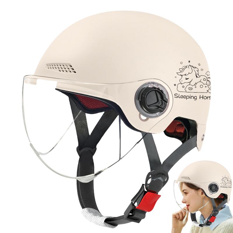 Motosiklet Kaskı Erkekler Kadınlar Için Klasik Retro Scooter Yarım Kask Ultralight Bisiklet Kask MTB Bisiklet Bisiklet Motosiklet Kask